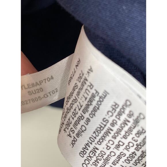 J.Crew Factory Navy Blue Logo Short Sleeve Graphic Tee Men's Size Small S - Picture 7 of 8